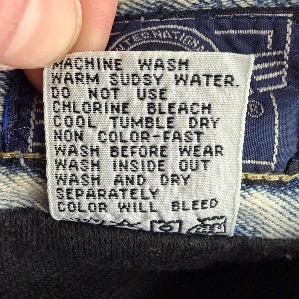 VTG Baccini Intl Sportswear 18/32 Lined Acid Wash Shorts Distressed 80s 90s 34
